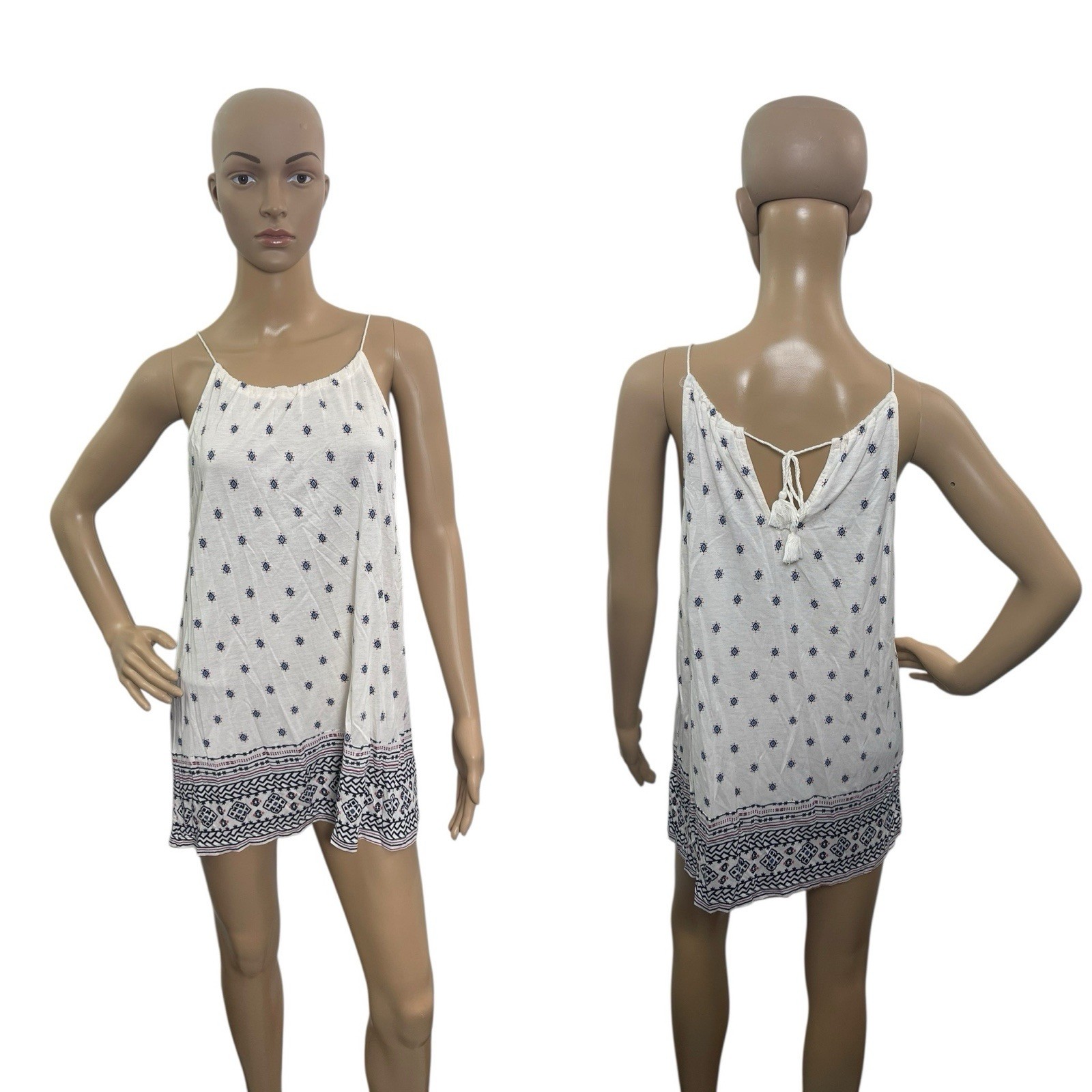 Old Navy Women’s Size Large Sleeveless Tie Back Round Neck Blouse