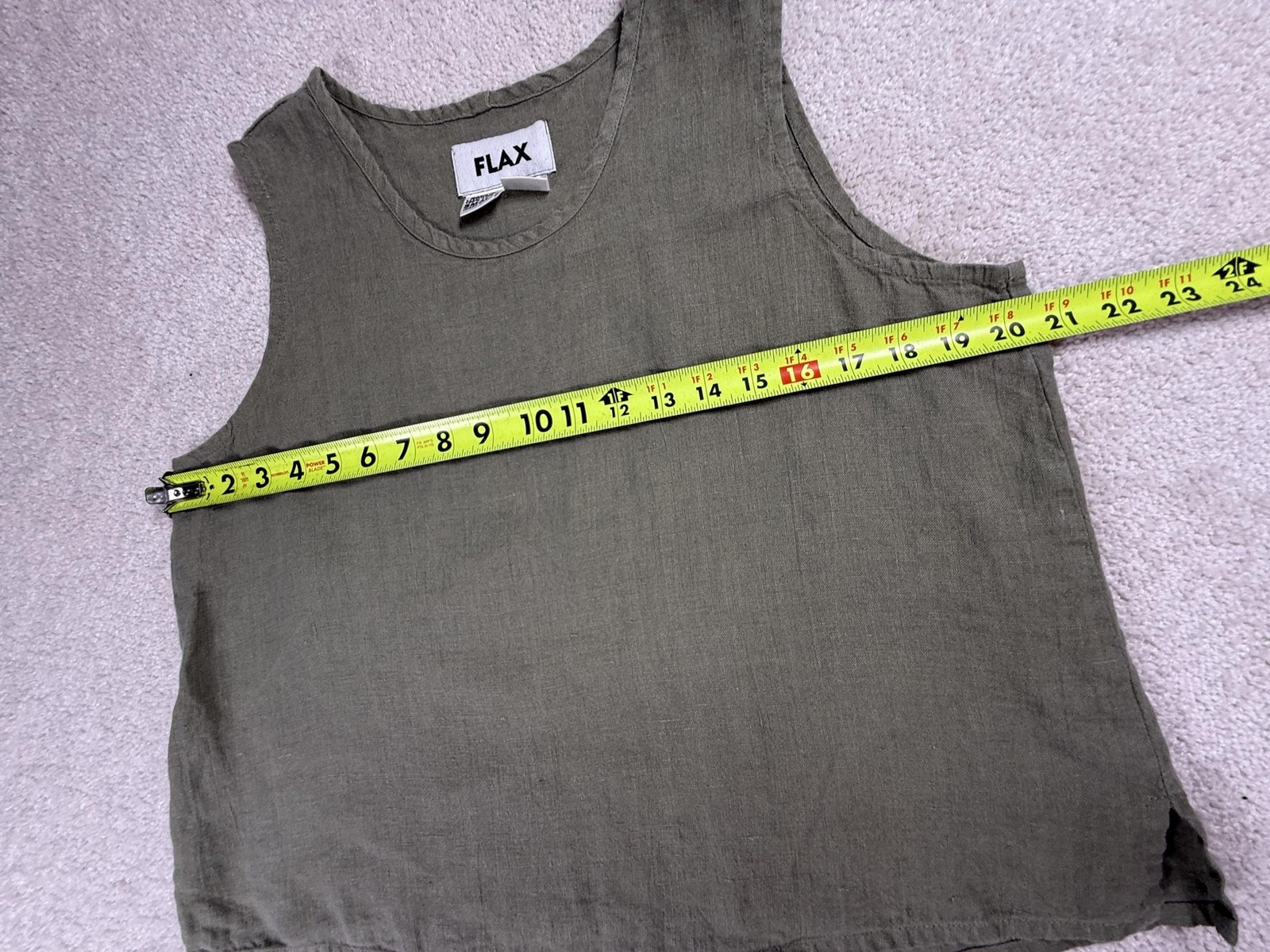 FLAX Tank Top Women S Green Black Blue Linen Sleeveless Coastal Beachy Minimal 3