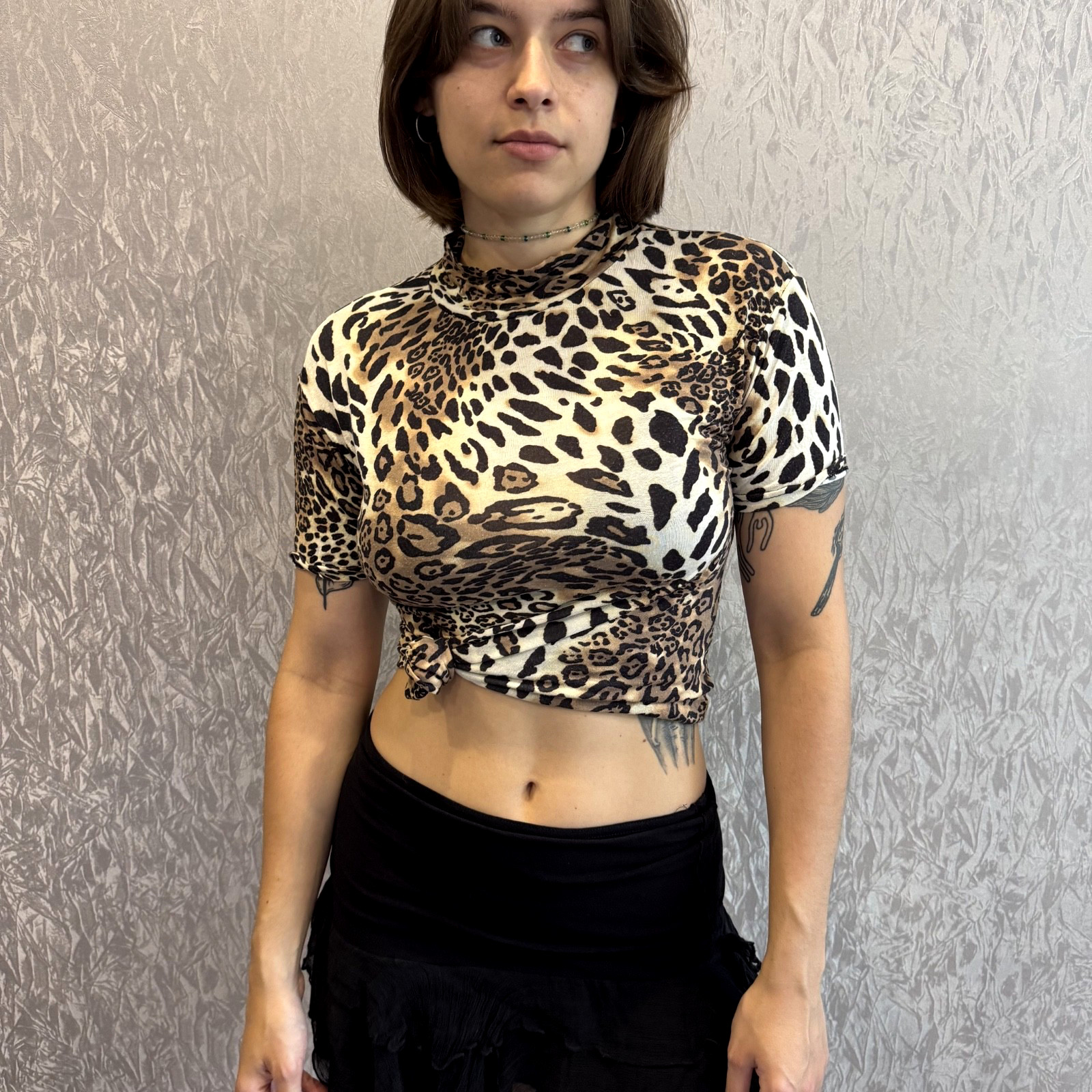 Roberto Cavalli TYPE! Leopard Pattern Women’s Top Shirt size M