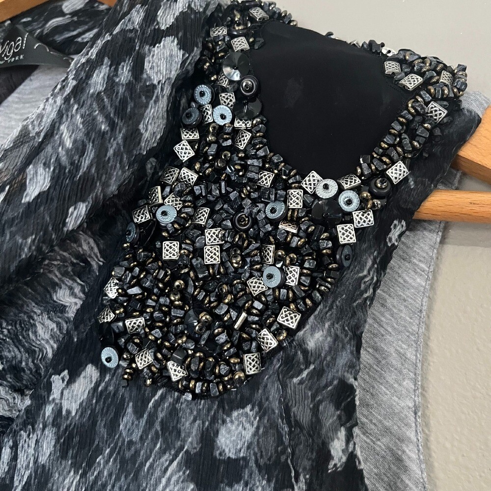 Yigal Azrouel Top Shirt Size 2 Medium Designer 100% Silk Sleeveless Luxury