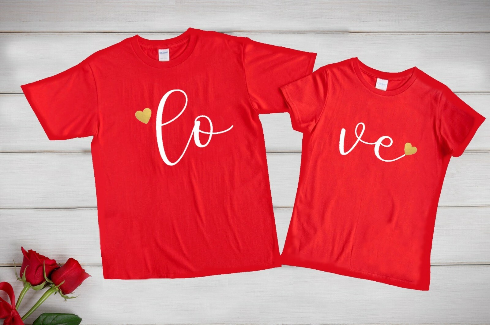 LOVE T-SHIRT FOR COUPLES IS CUSTOMIZED BY ORDER WHITE BLACK RED BLACK WHITE 101
