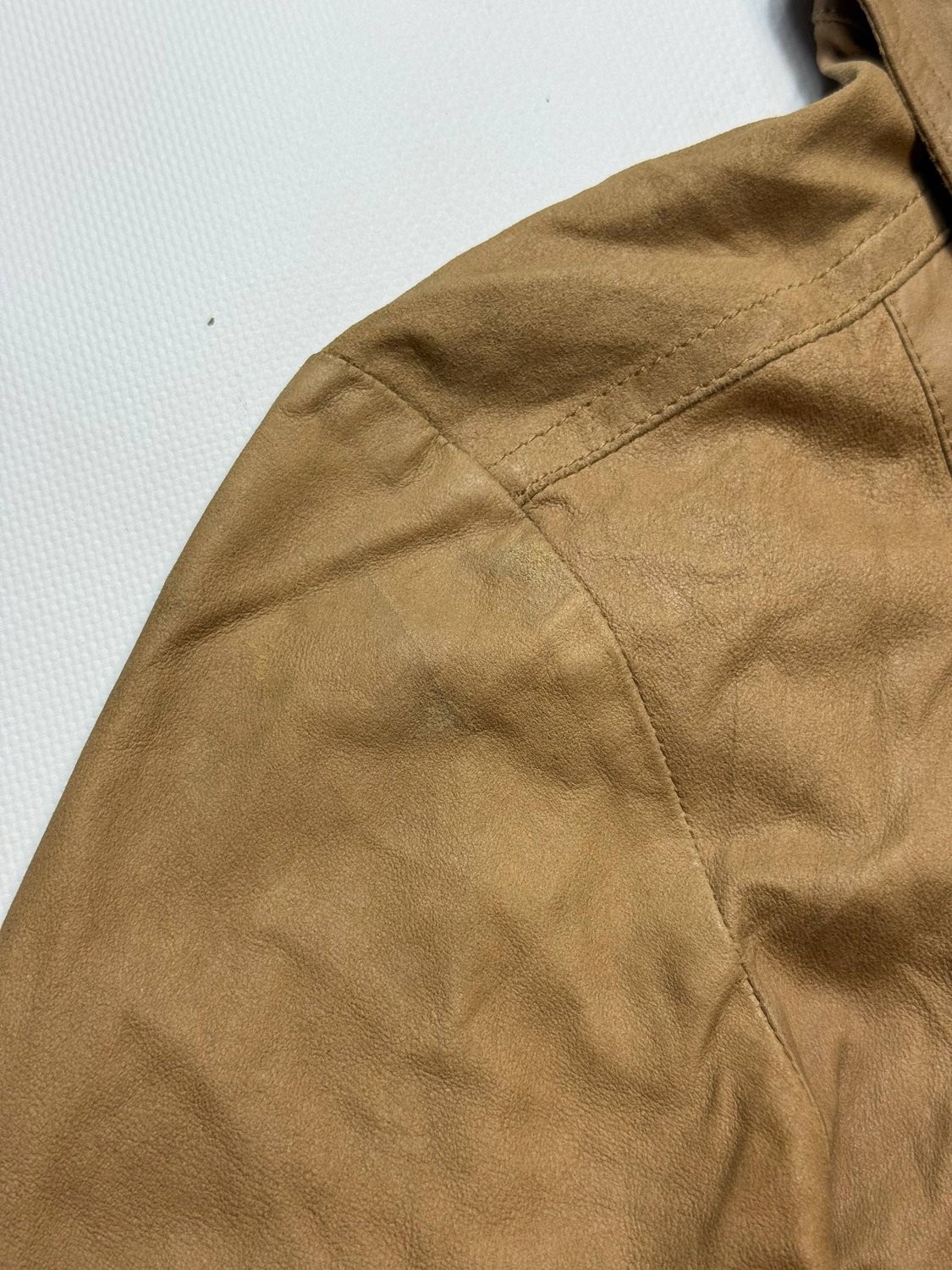 Plein Sud Women Blouse Camel Brown Button Down Suede Shirt Size 6
