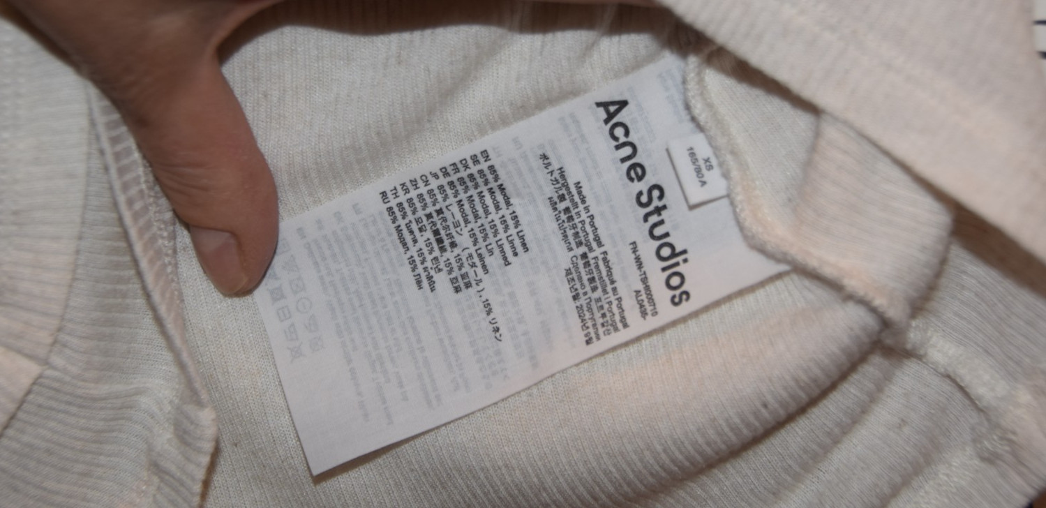 ACNE STUDIOS Double-Layered Long Sleeve T-Shirt size XS