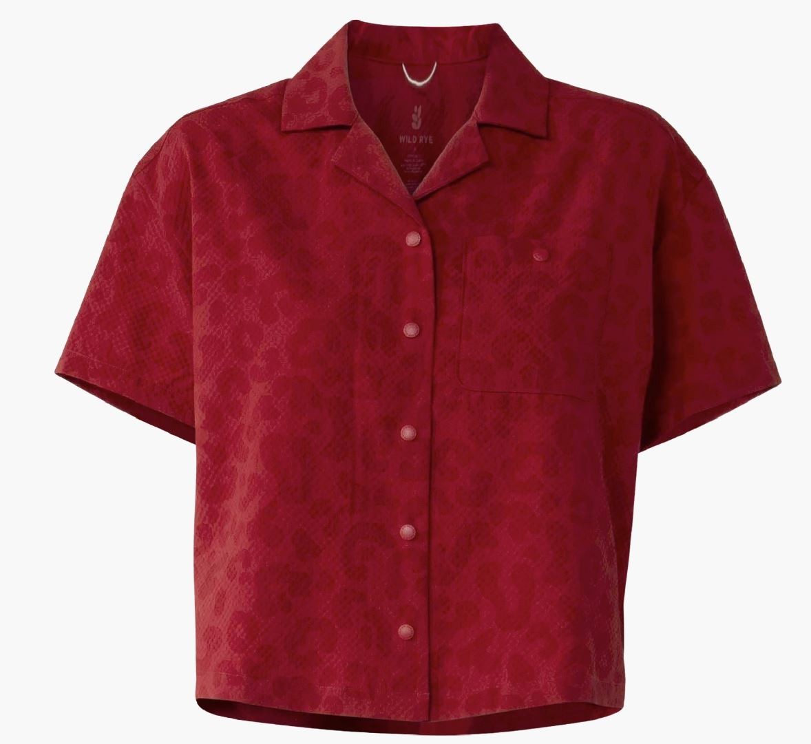 Wild Rye Lil’ Party Cycling Shirt Women’s NWT Size Small Color Garnet Meow