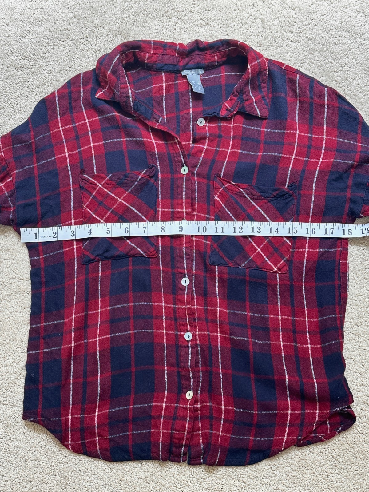 Vintage Y2K Charlotte Russe Women’s Plaid Flannel Medium Indiesleeze 90s Grunge