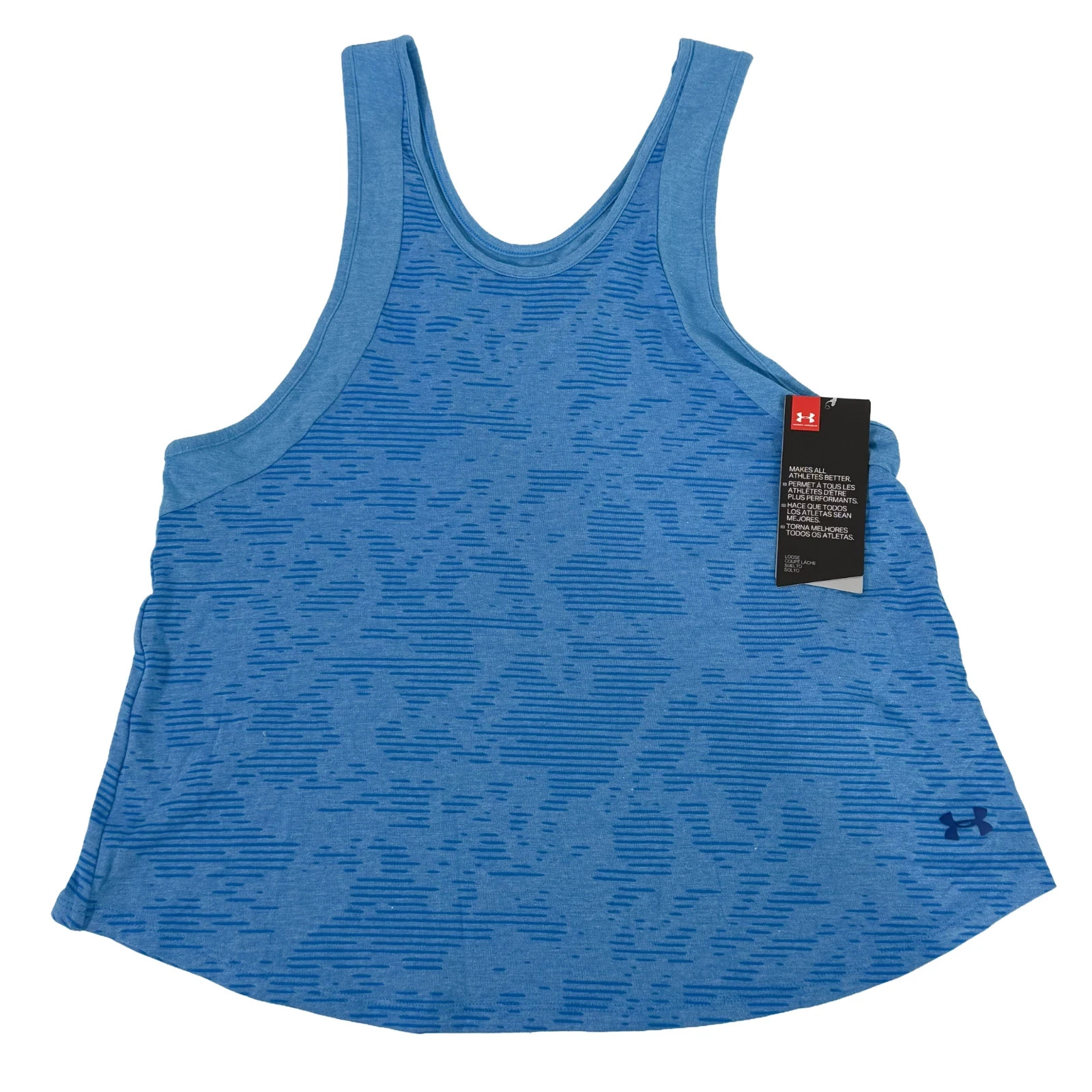 Under Armour Women’s Small UA Unstoppable Crop Tank Top Blue – Brand New