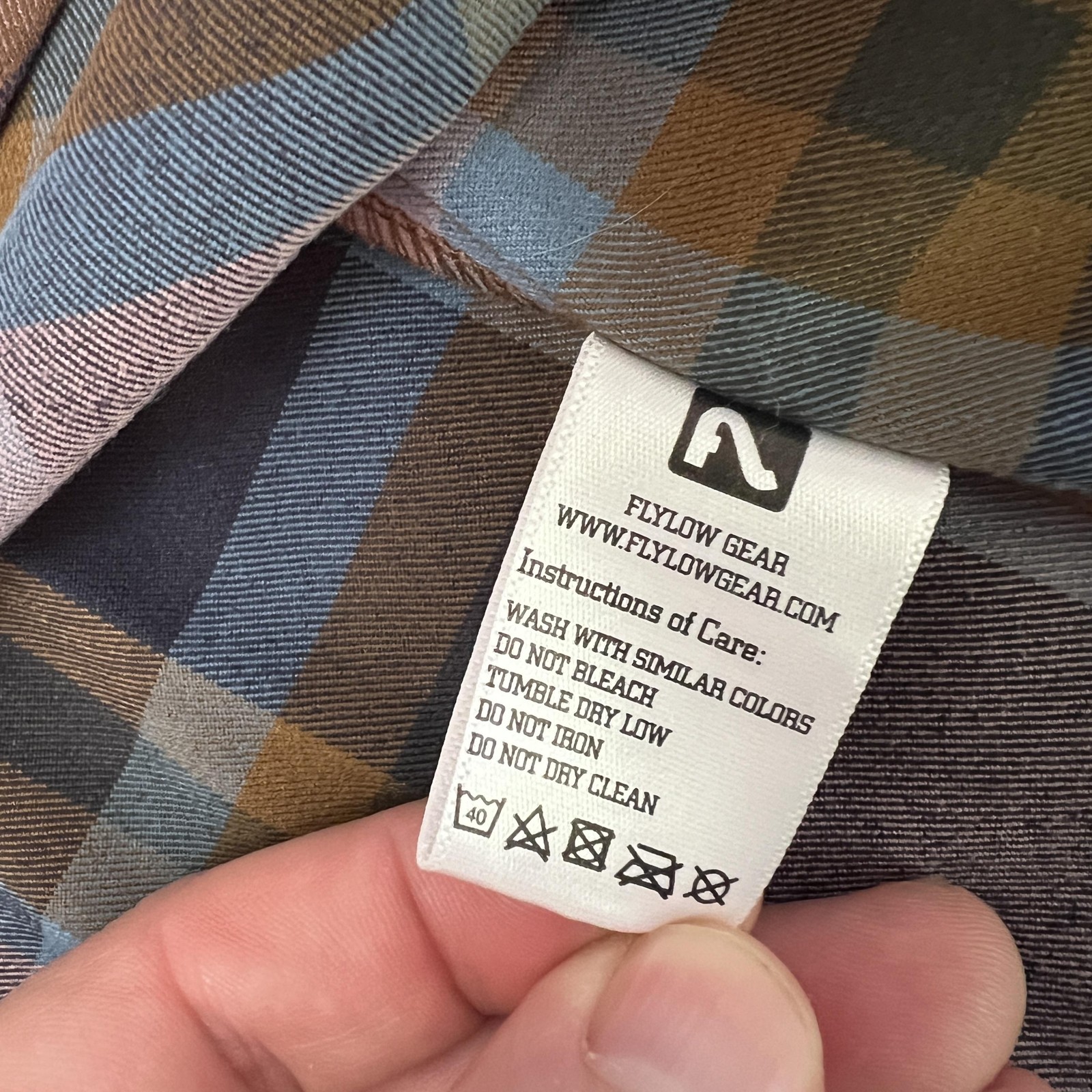 Flylow Brigitte Tech Flannel Shirt Womens Large RyePlaid Snap Button Up