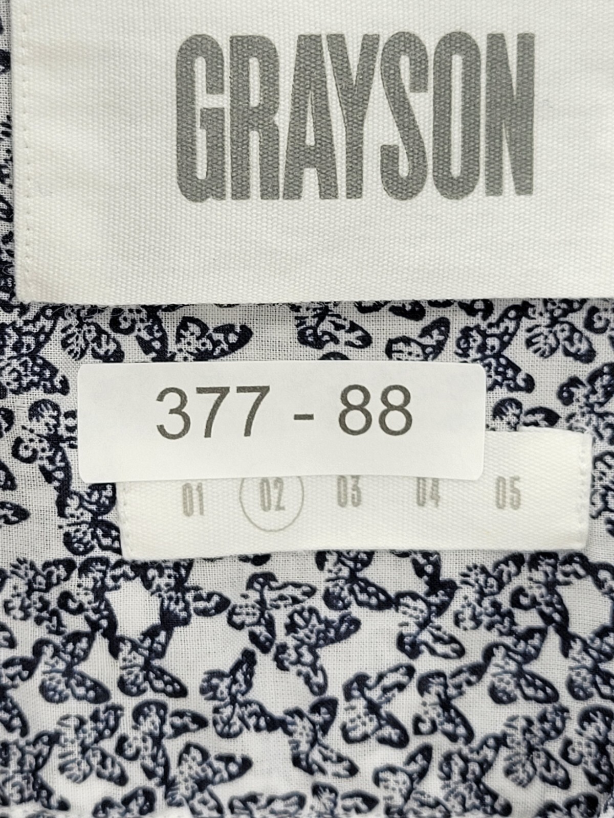 Grayson Shirt Womens 2 Small Butterfly Print Long Sleeve Button Up Cotton Artsy