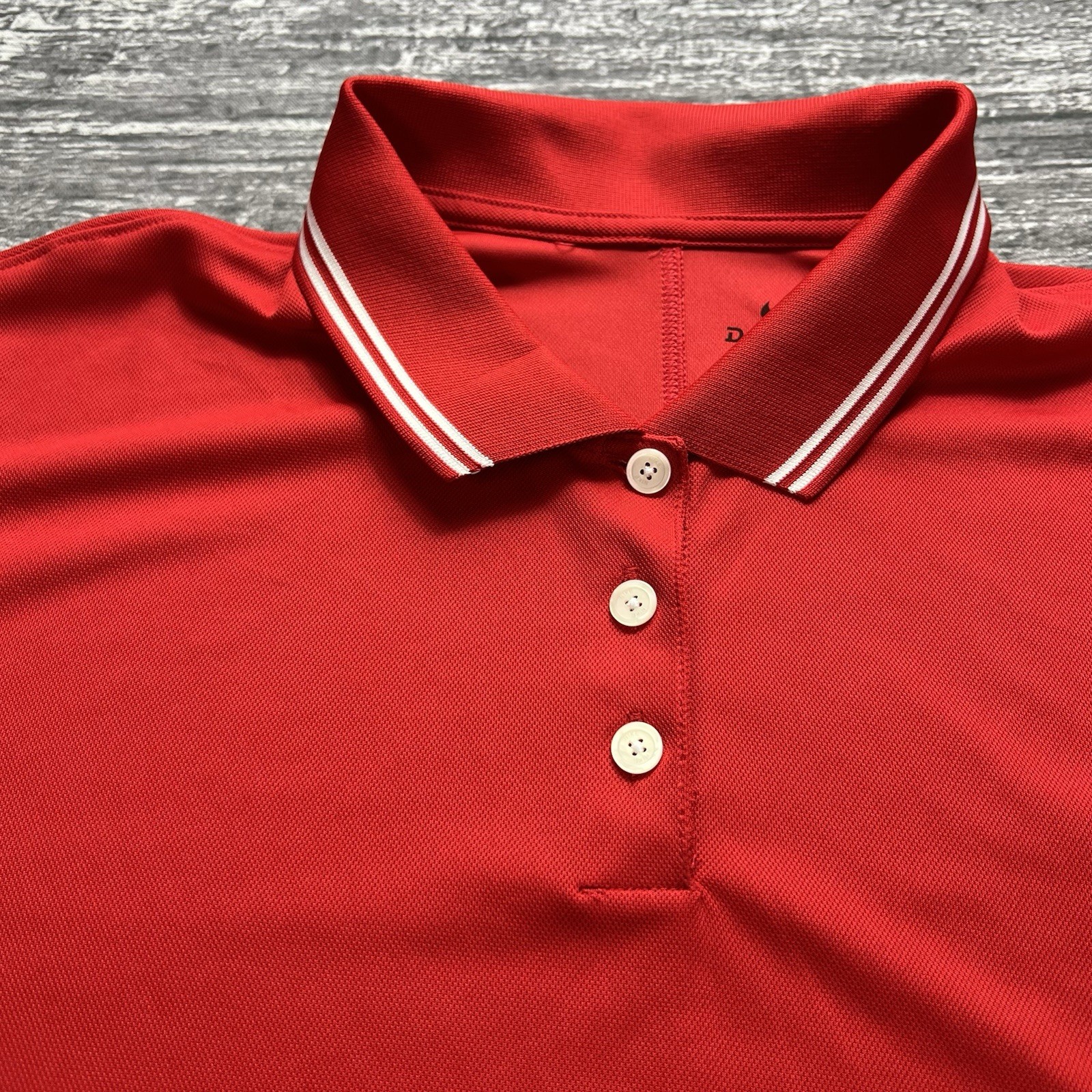 NEW Nike Polo Shirt Womens Size XL Red Golf Dri Fit Lightweight Standard Fit