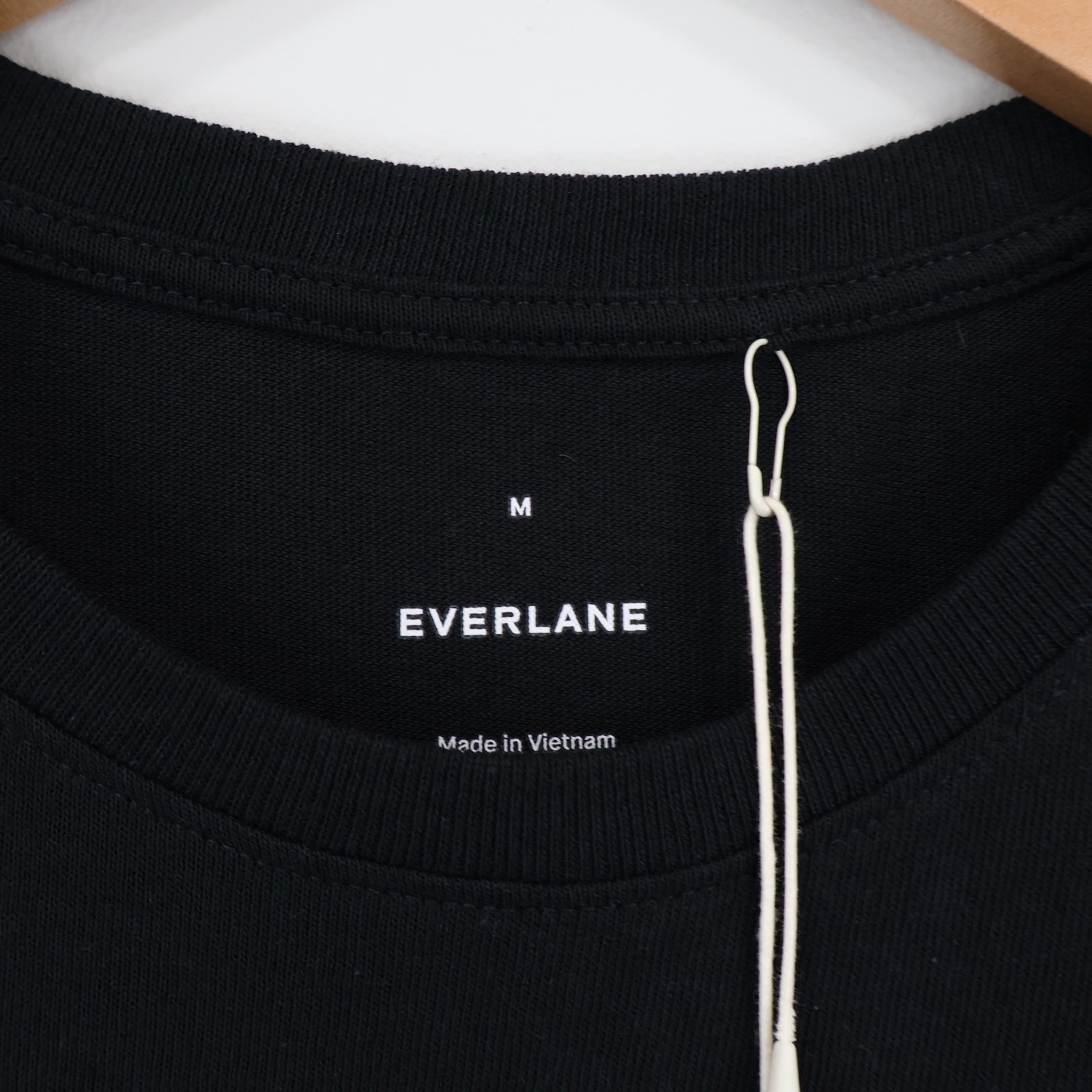 Everlane The Mariner Tank 100% Organic Cotton Black Size Medium NWT