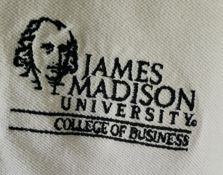 Women’s Gildan M Ultra Cotton 3 Button Pullover Shirt James Madison University