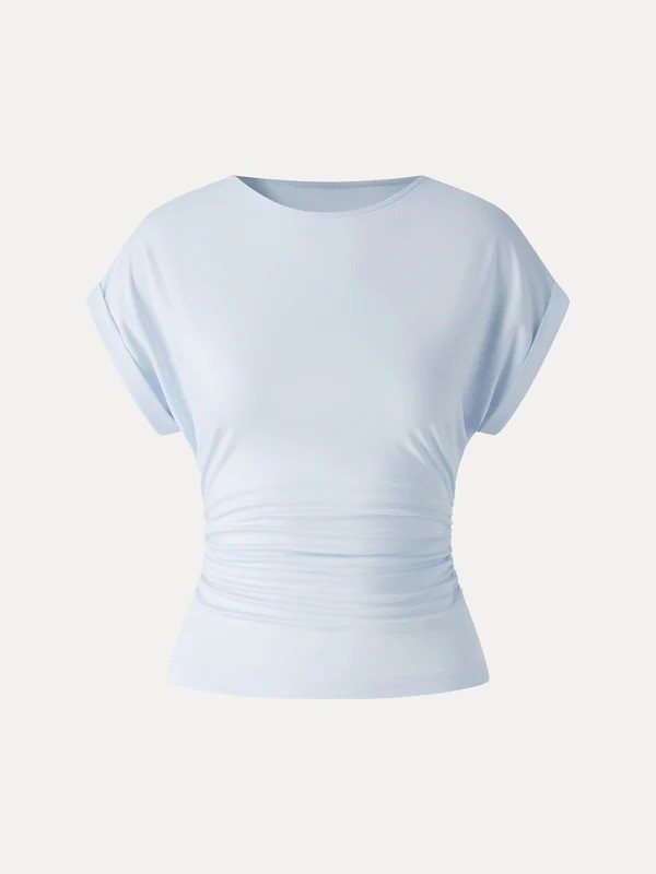 OGL CoolTouch Round Neck Ruched Tee Multicolor – New – Free SHIPPING!!!
