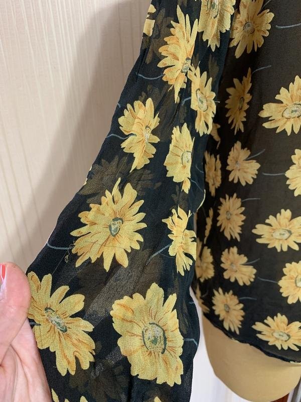 Women Etam Shirt Yellow Silk 48