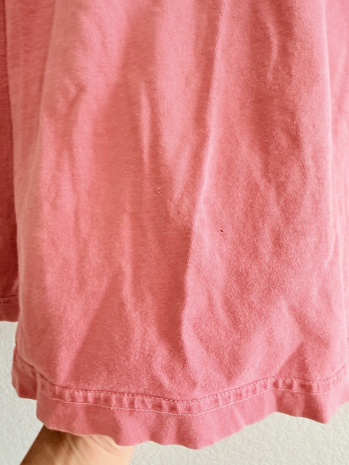 Life Is Good Pink Tee Women Size Large Night Life FLAWS