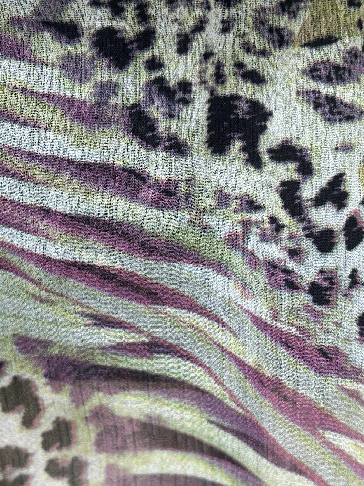 Mushka by Sienna Rose Top Small Multicolor Floral Chiffon Beaded Drop Waist EC