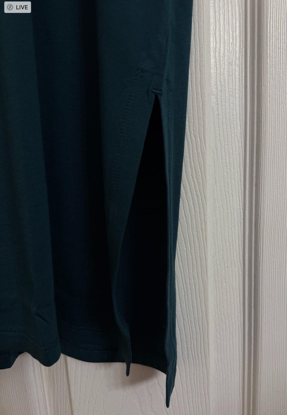 NWT $98 Eileen Fisher Aegean Organic Pima Cotton Jersey Crew Neck Tunic M L XL