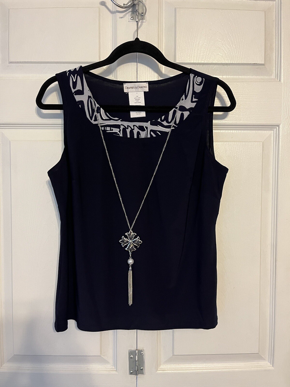 DRAPER’S&DAMONS Sleeveless Blouse Size 6 S/M