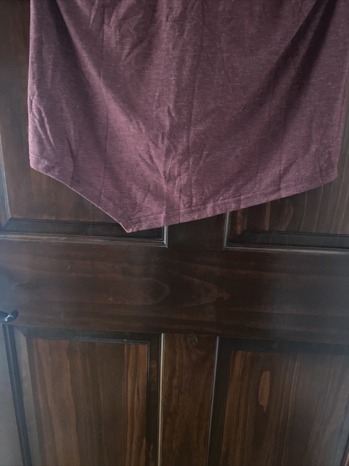 Timeson Hoodie Womens L Wine Pullover Kangaroo Pocket V Neck Mid Sleeve – New
