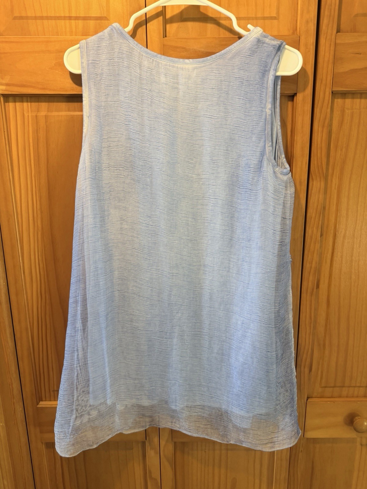 Soft Surroundings Top Women’s S Lilac Tank Silk Sequins Embroidered Lined