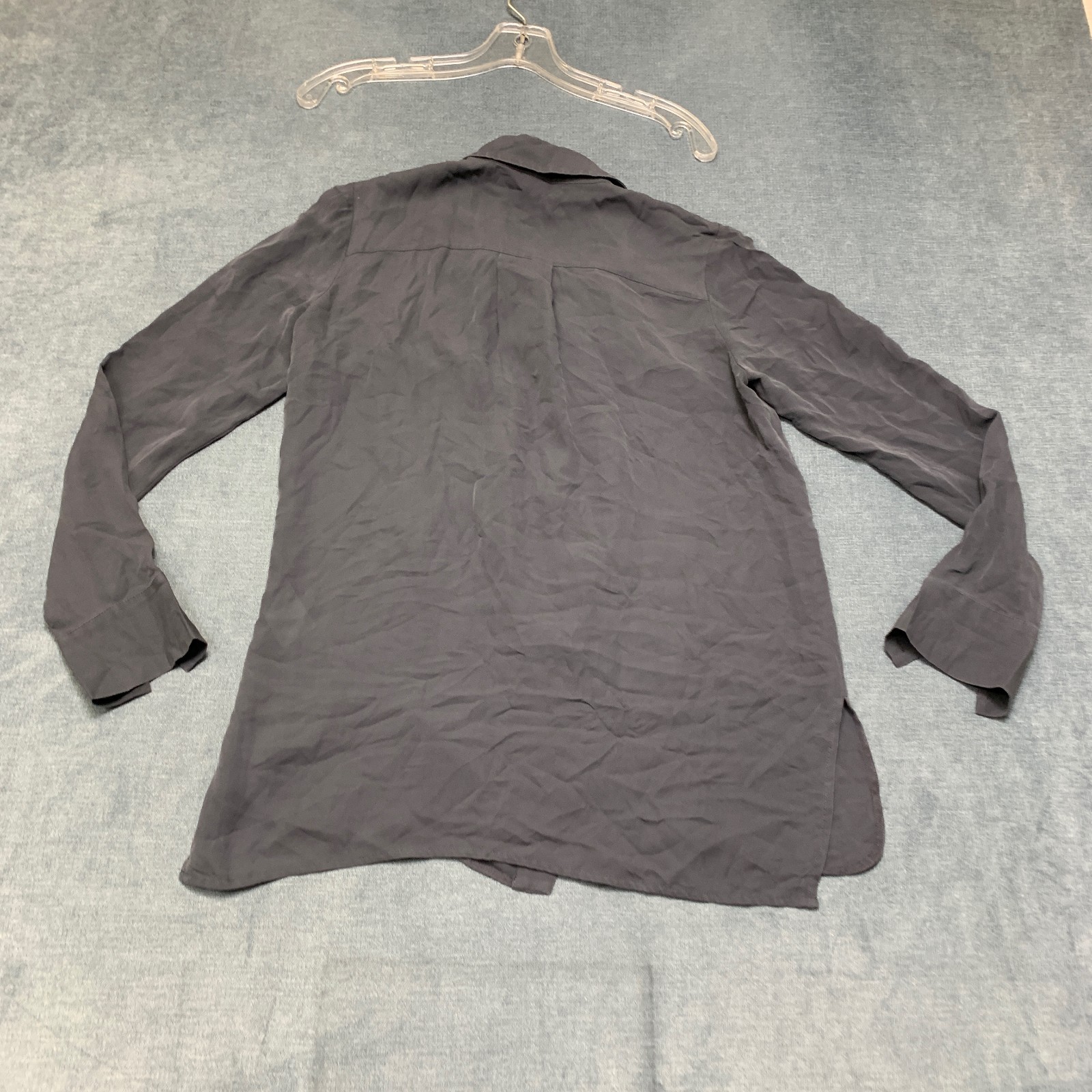 Vince Shirt Womens 4 Gray Casual Long Sleeve Collared Classic Button Front