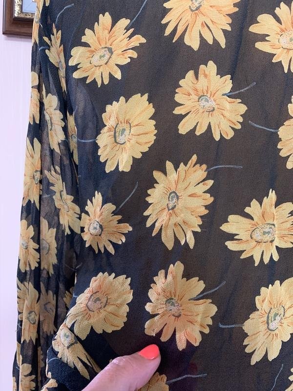 Women Etam Shirt Yellow Silk 48