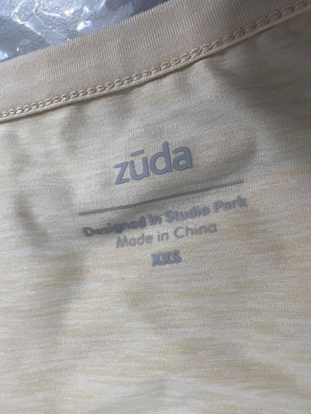 Zuda Z Cool 2 Pack Tees Set Women XXS Black Heather Sand Polyester Blend Top NEW