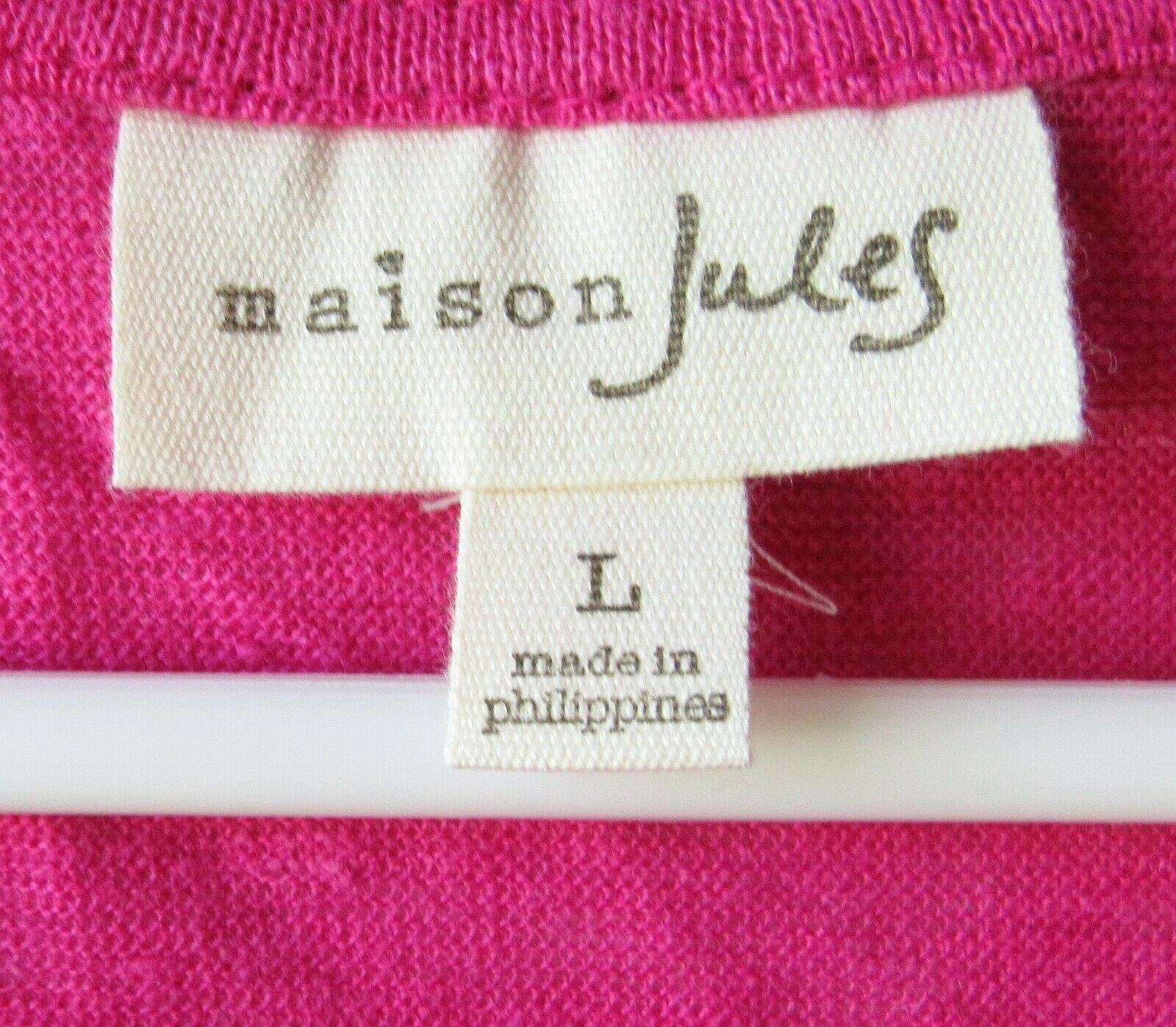 Maison Jules L Sleeveless Pink Lace Overlay Barbie Core Linen Scoop Neck Top New