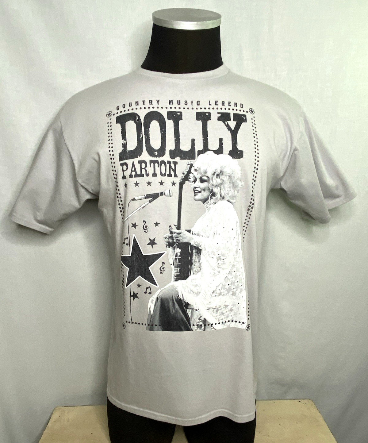 Dolly Parton T-shirt Gray Large Country Music legend Concert