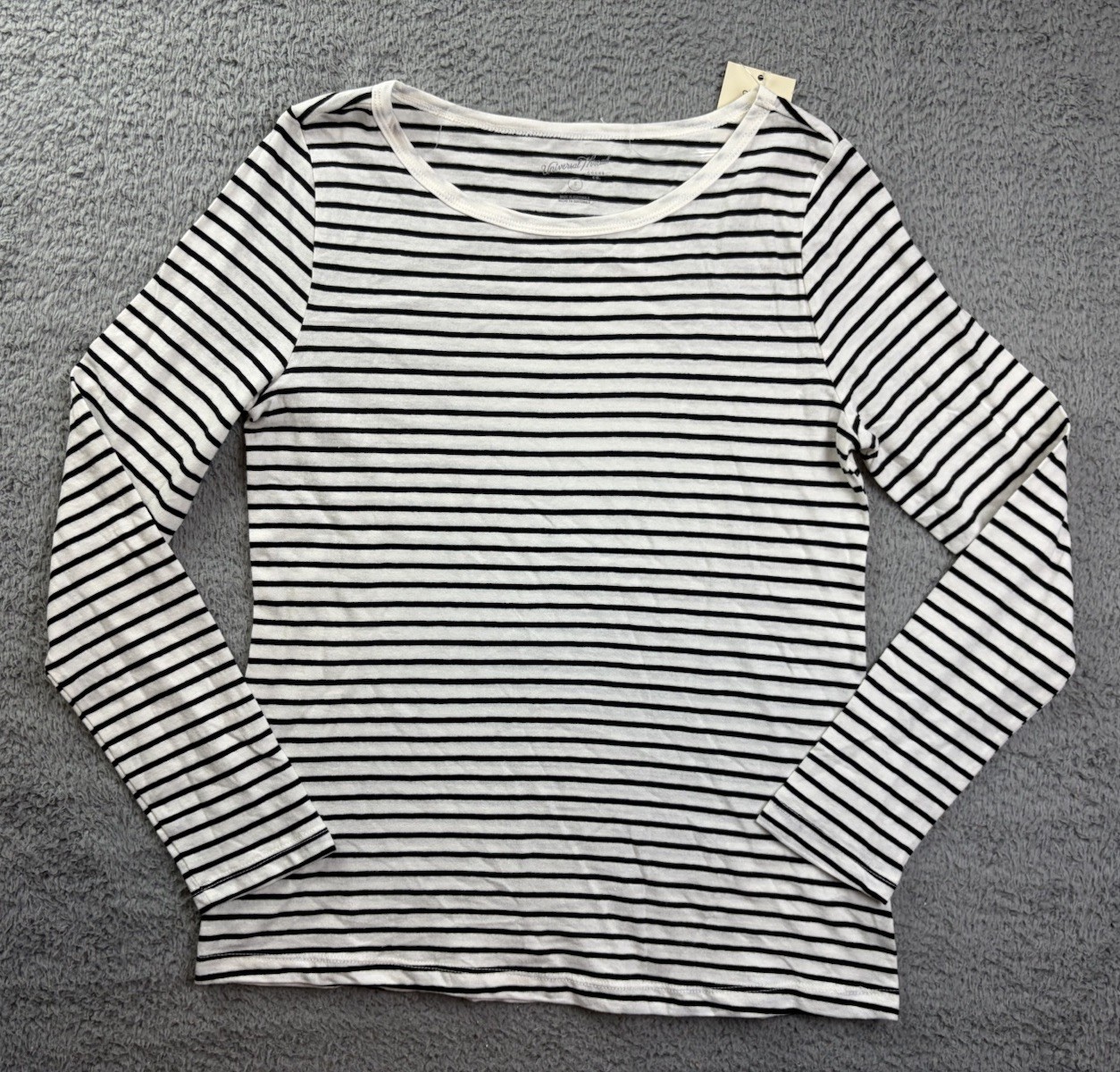 3x Universal Thread Womens Small Multicolor Striped Long Sleeve T-Shirt Lot