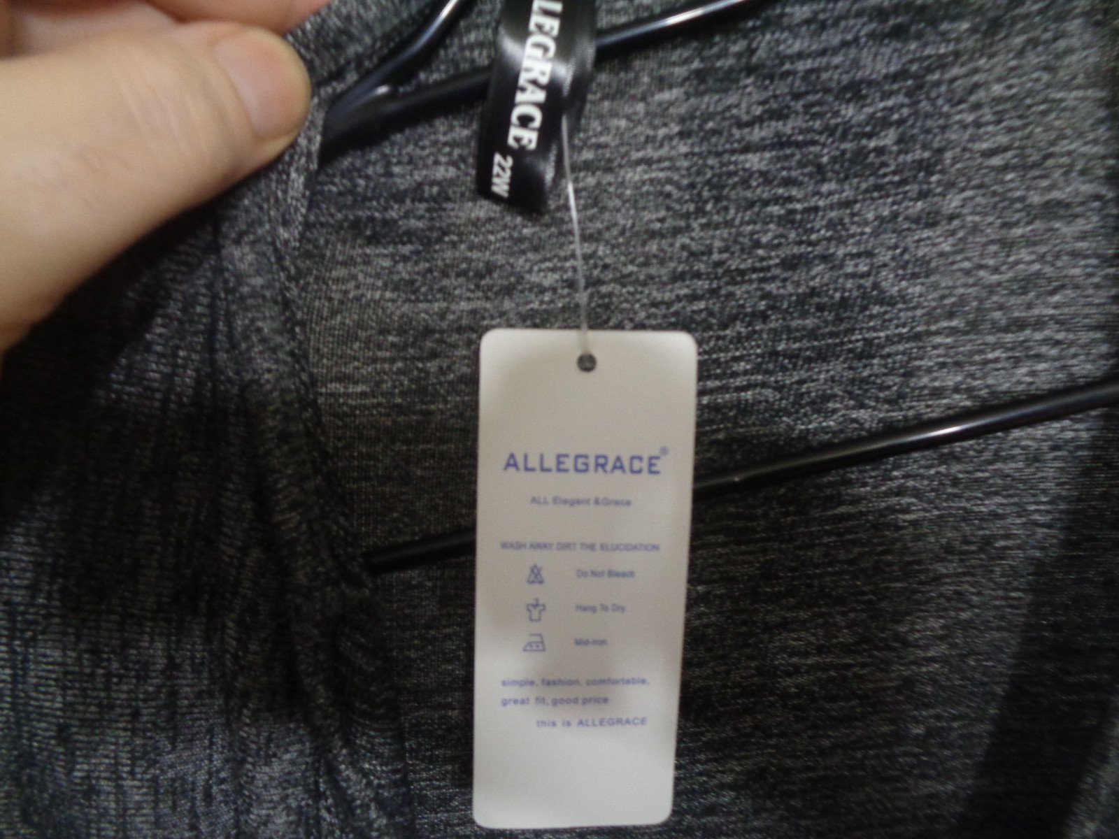 allegrace 22w plus size top gray