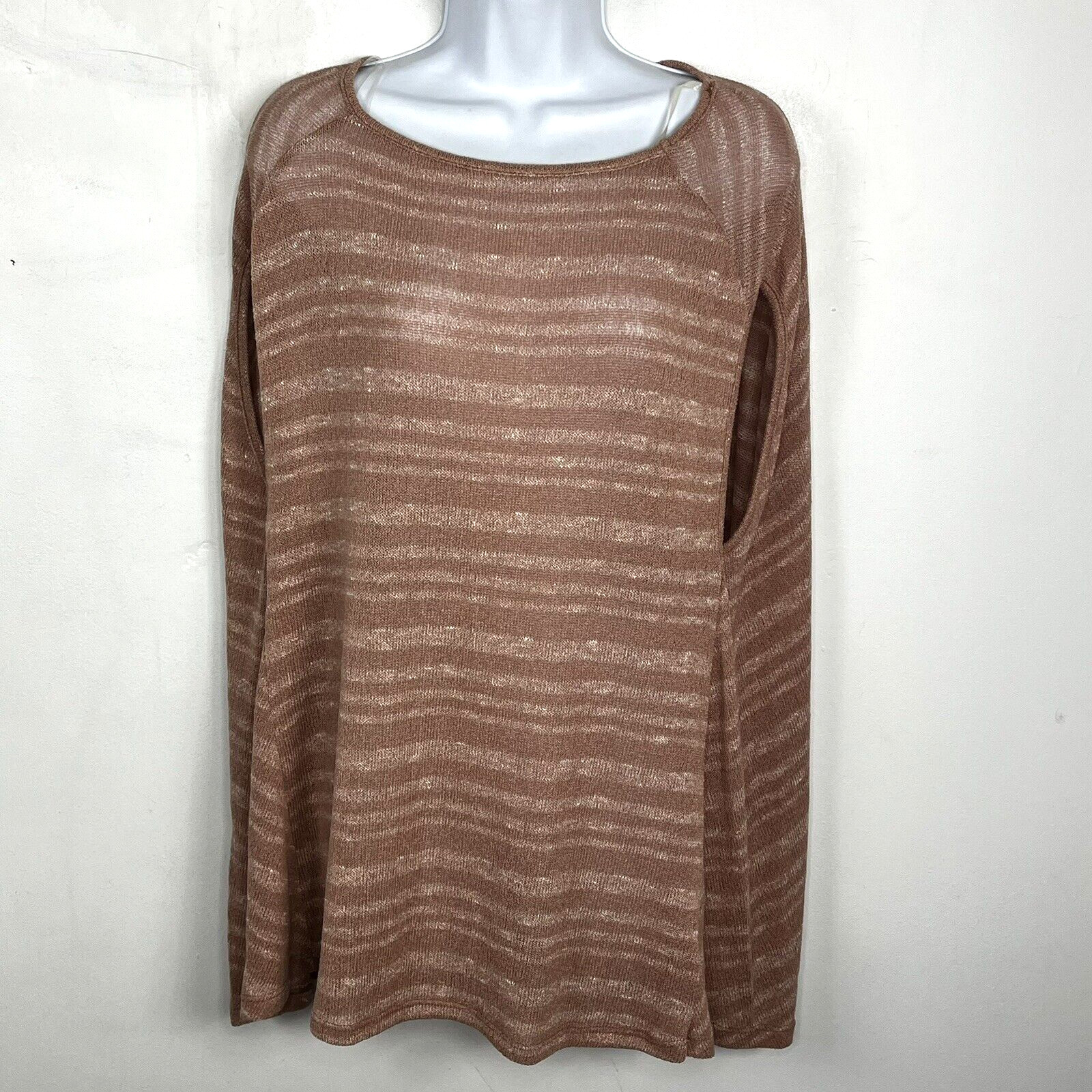 ODDY Womens Sleeveless Tunic Top Sz S Mauve Pink Sheer Minimalist Boho NEW
