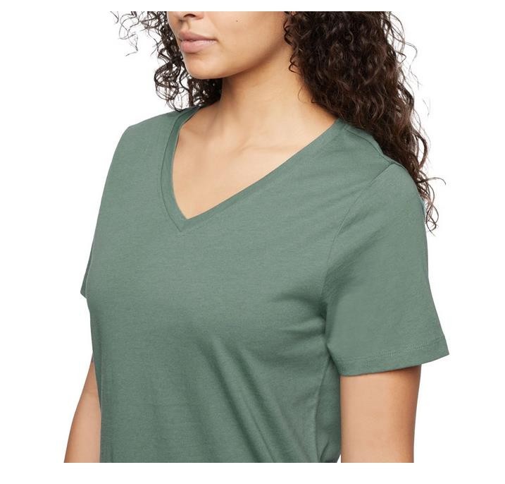 NEW! WOMEN EDDIE BAUER SOFT JERSEY COTTON SHORT SLEEVE V NECK TEE SHIRT! VARIETY