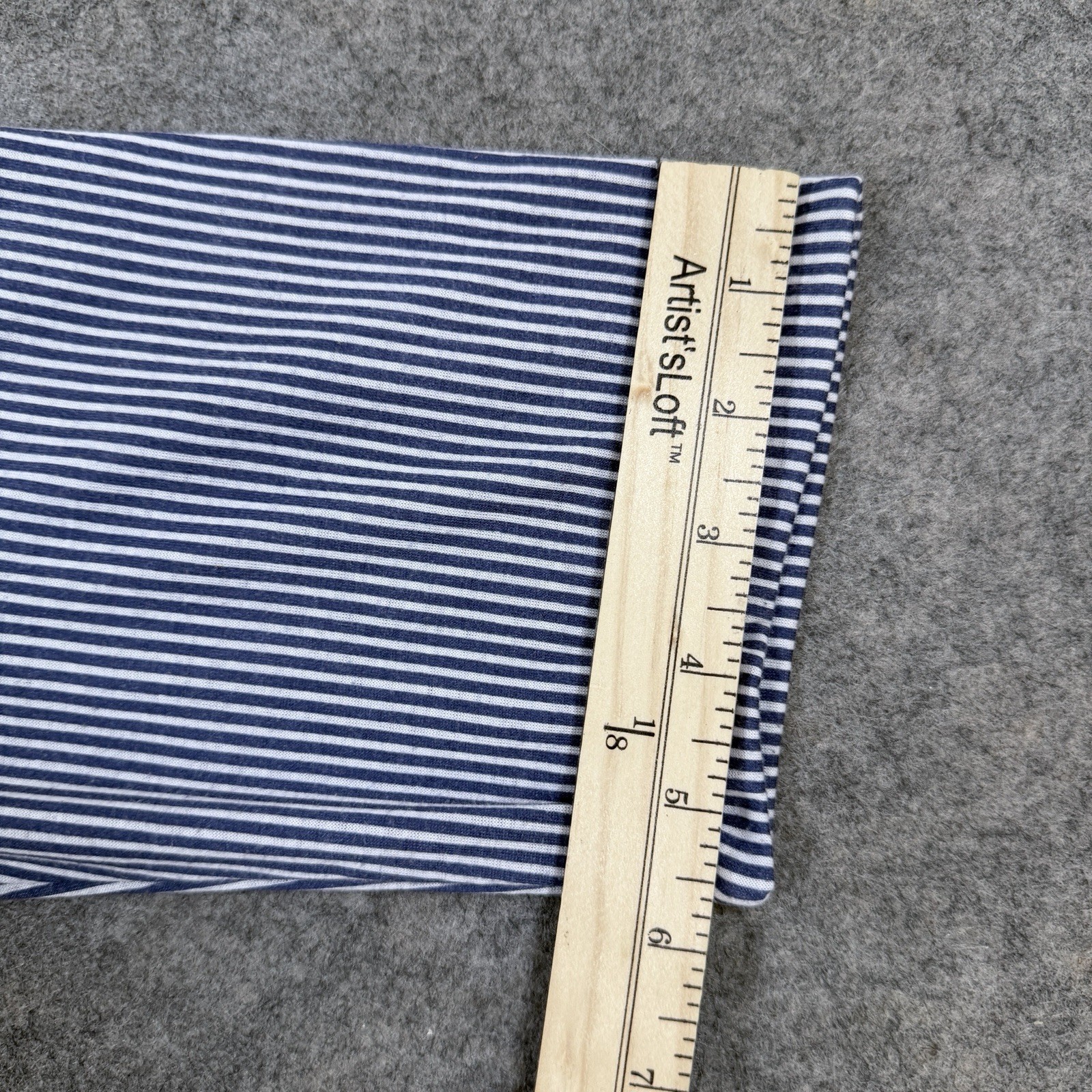 Eden & Olivia 3/4 Sleeves Button-Up Shirt Fit Women’s Size XL Blue White Stripes