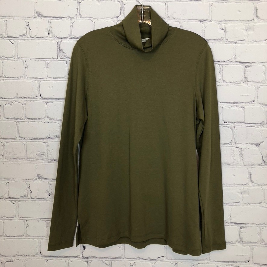 NWT Peruvian Connection Green Classic Turtleneck Size M