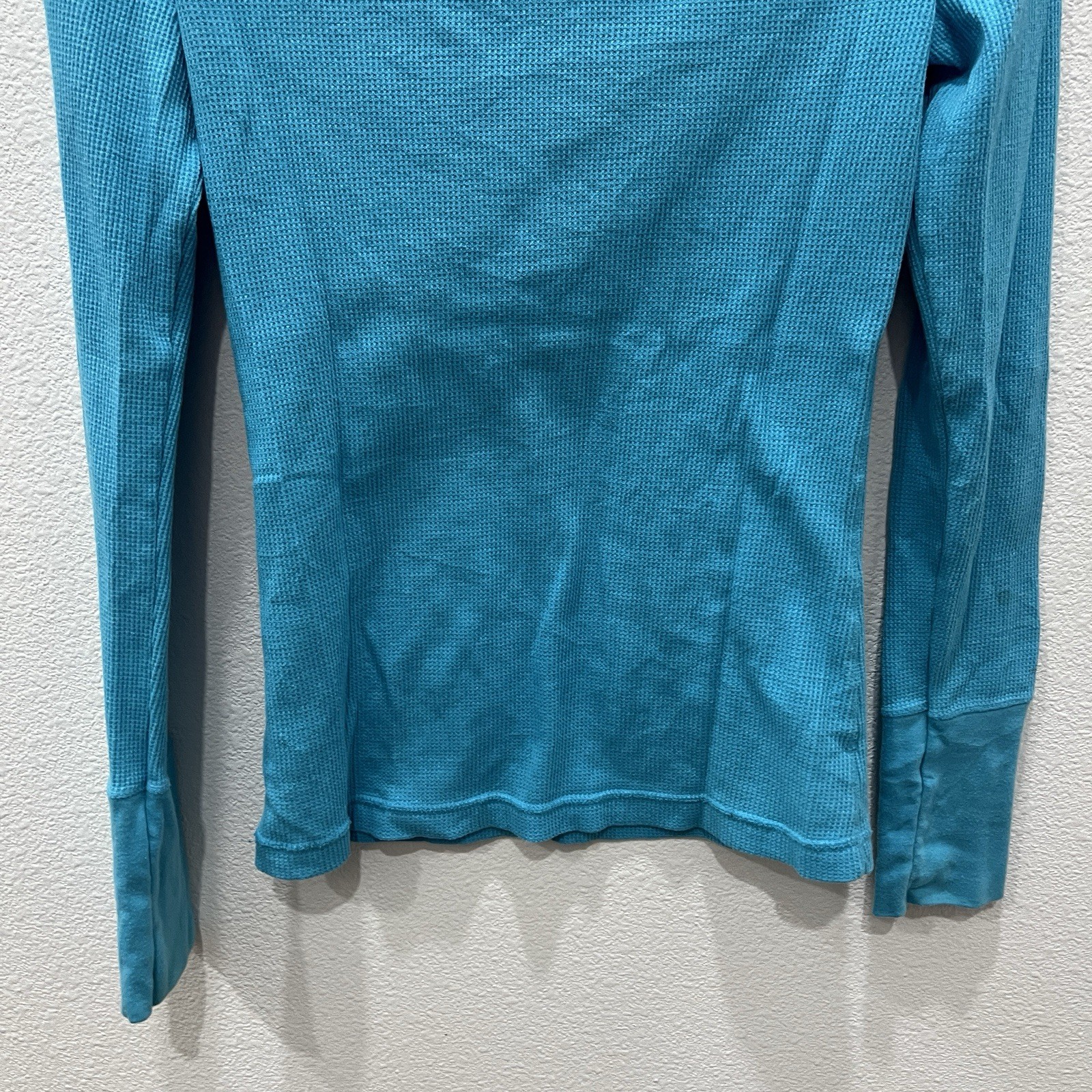 Aeropostale Vintage Y2K Ribbed Stretch Thermal Henley Bella Swan Indie Sleaze L