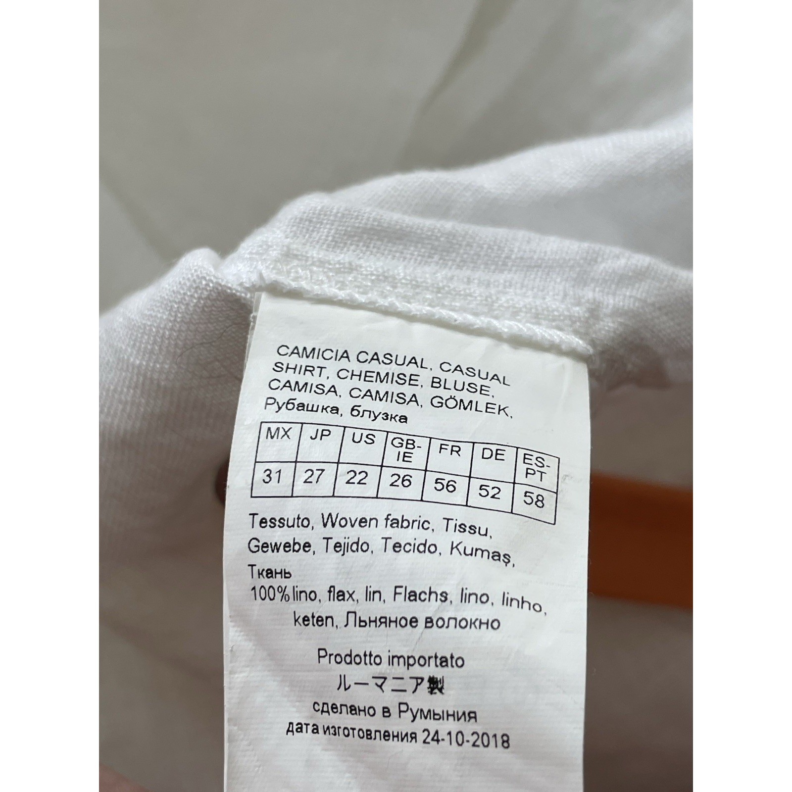 persona by marina rinaldi Women Shirt White Linen Flax 22 Beachy Cover Up Gauzy