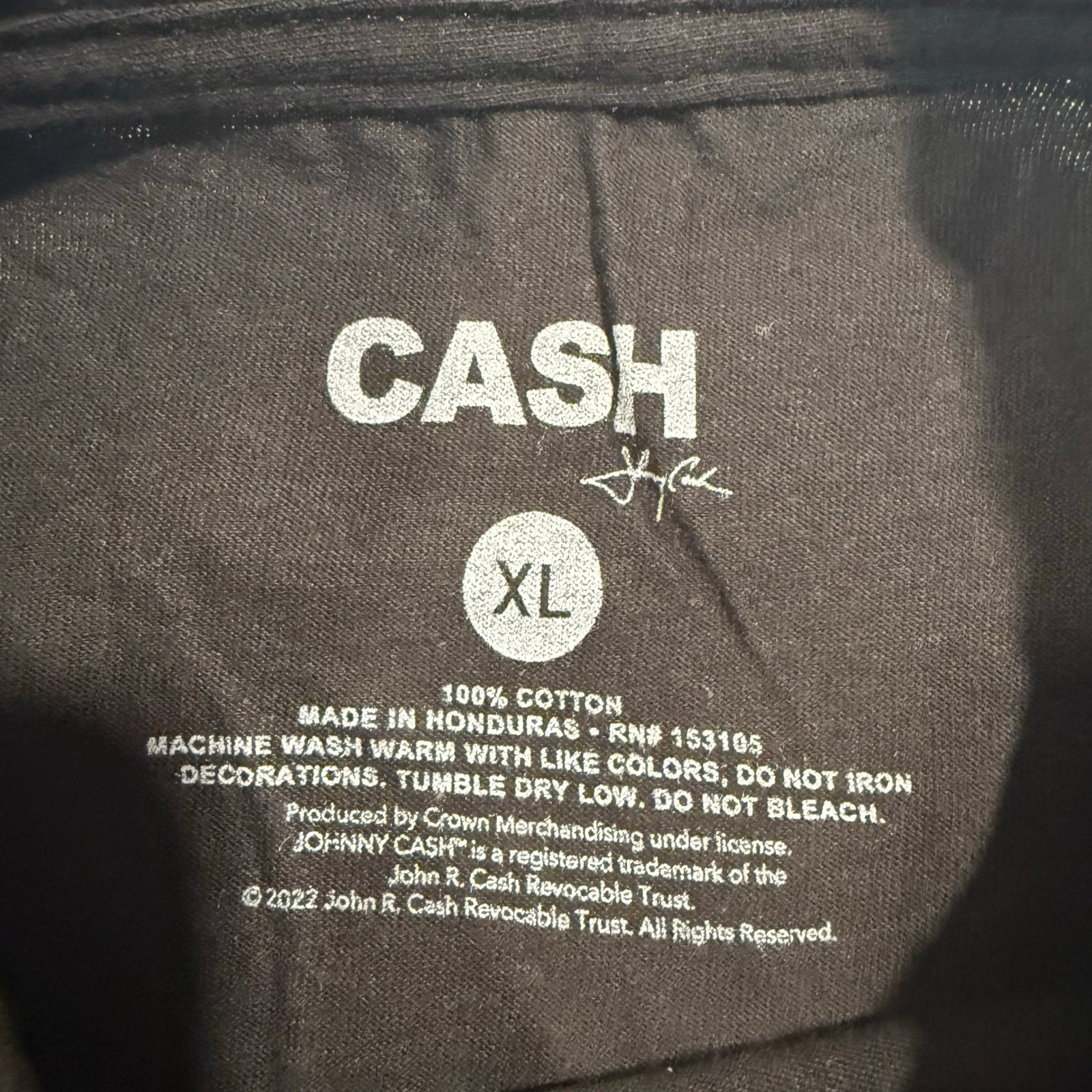 Johnny Cash Man in Black Women’s XL Graphic Band T-Shirt Official Licensed NEW