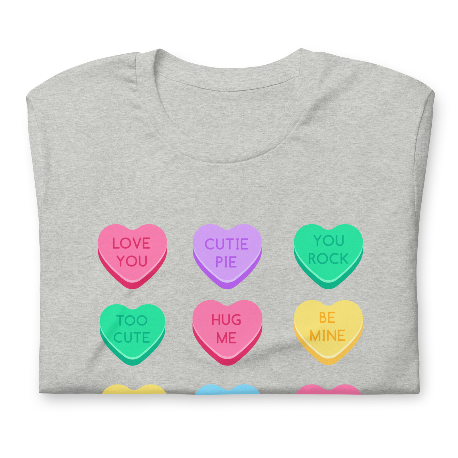 Candy Hearts Valentine’s Day Unisex t-shirt S,M,L,XL,2X,3X,4X