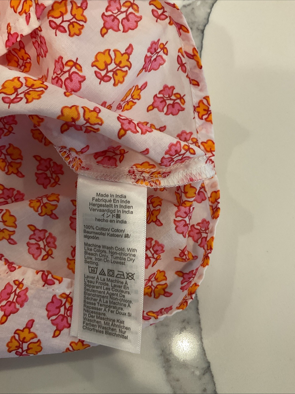 J. Crew White And Pink Boho Floral Puff Sleeve Top Cottage Fairy Prairie Small
