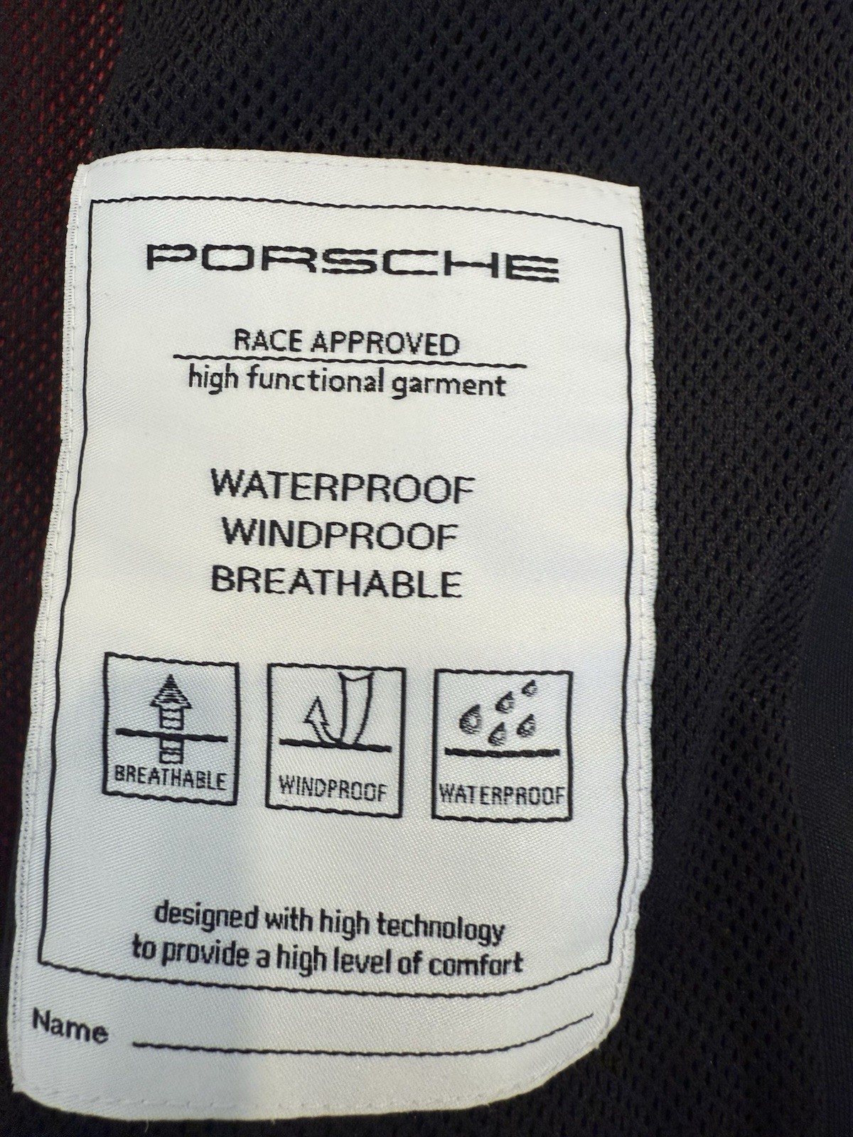 Ladies XSmall Porsche Driver’s Selection Softshell Motorsport selection NWOT