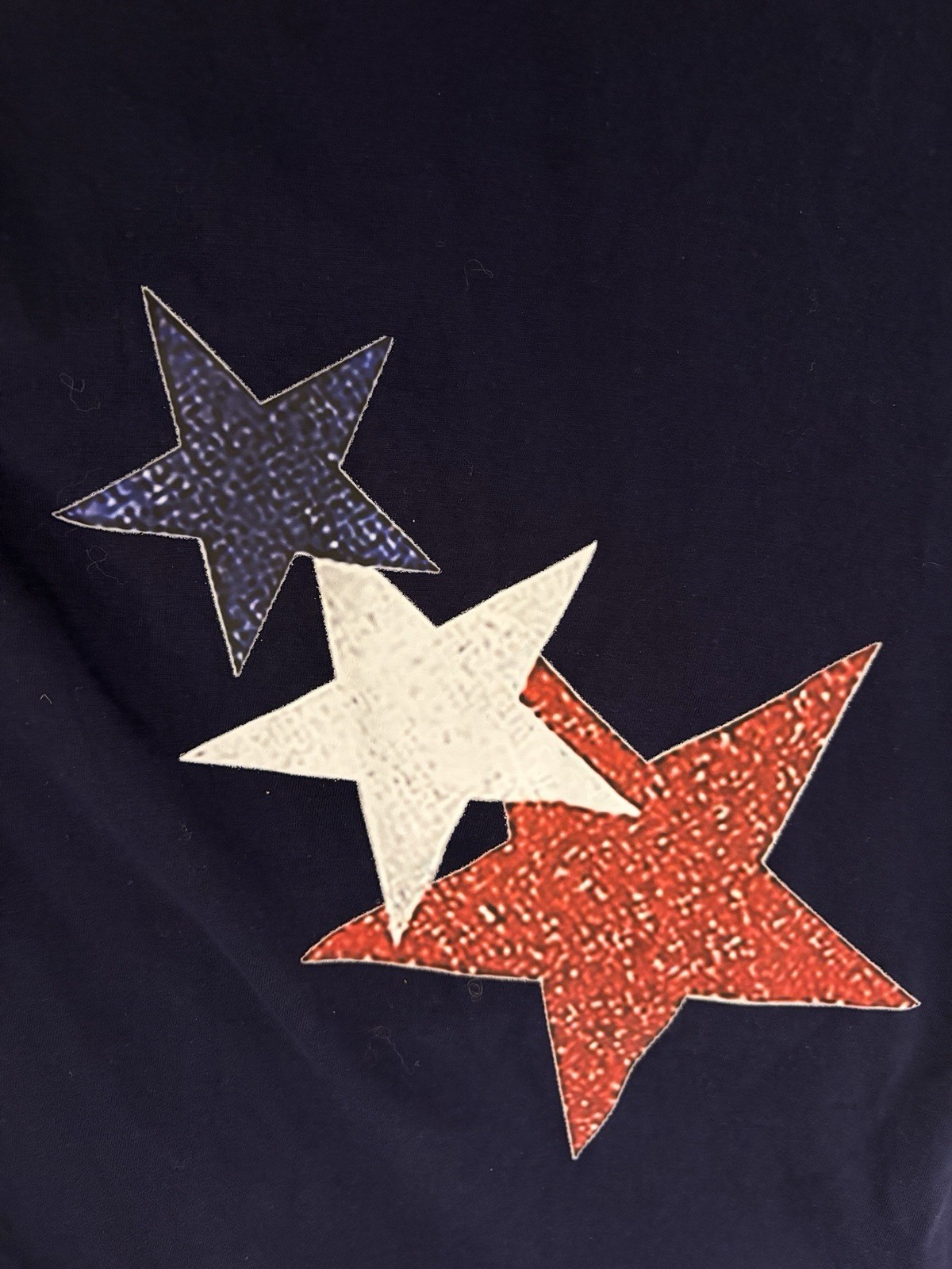 Women’s Tank Top M Patriotic July 4th Holiday American Flag Stars Sleeveless