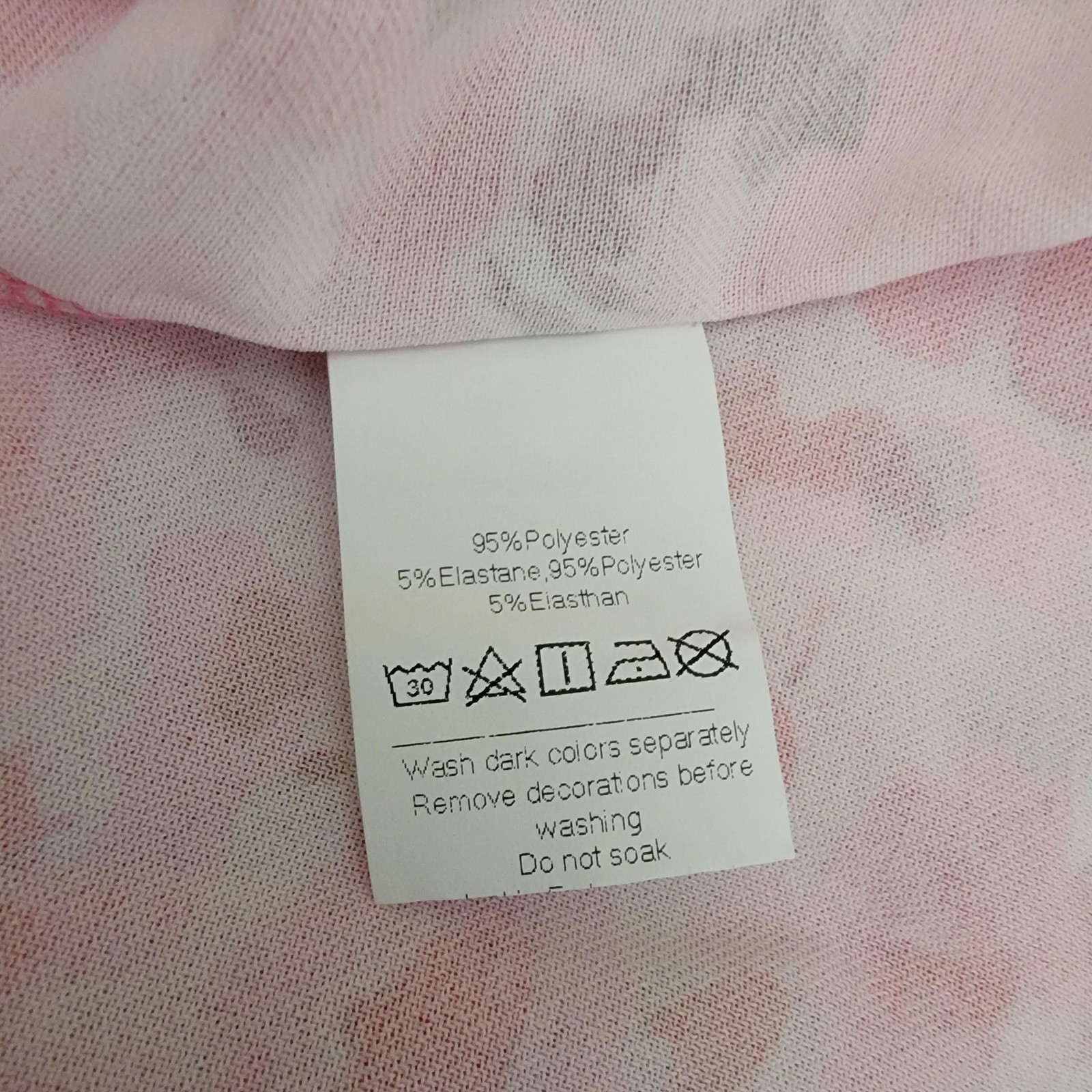 Grace Karin Top Womens 2XL Pink Red Floral Sleeveless Blouse Tank Elastic Waist