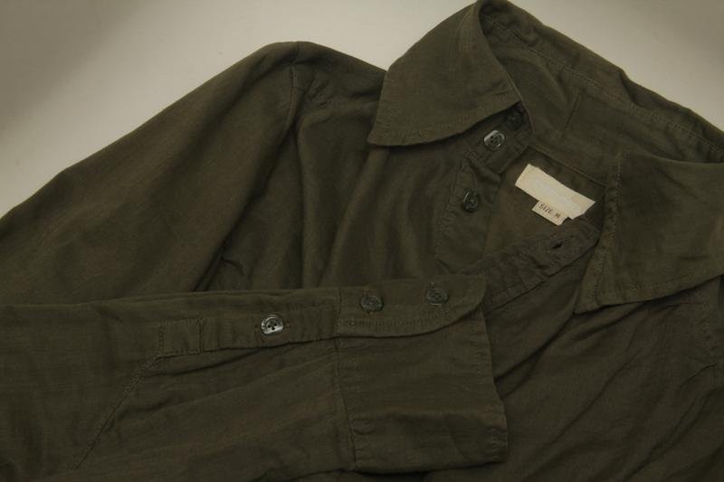 Women Diesel shirt khaki cotton 38/M/46