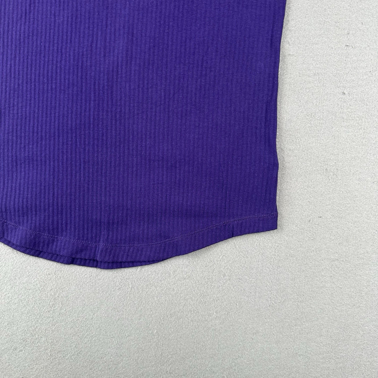 Y2K Aeropostale Ribbed Henley Short Sleeve Shirt Women’s 2XL Purple Stretch Aero