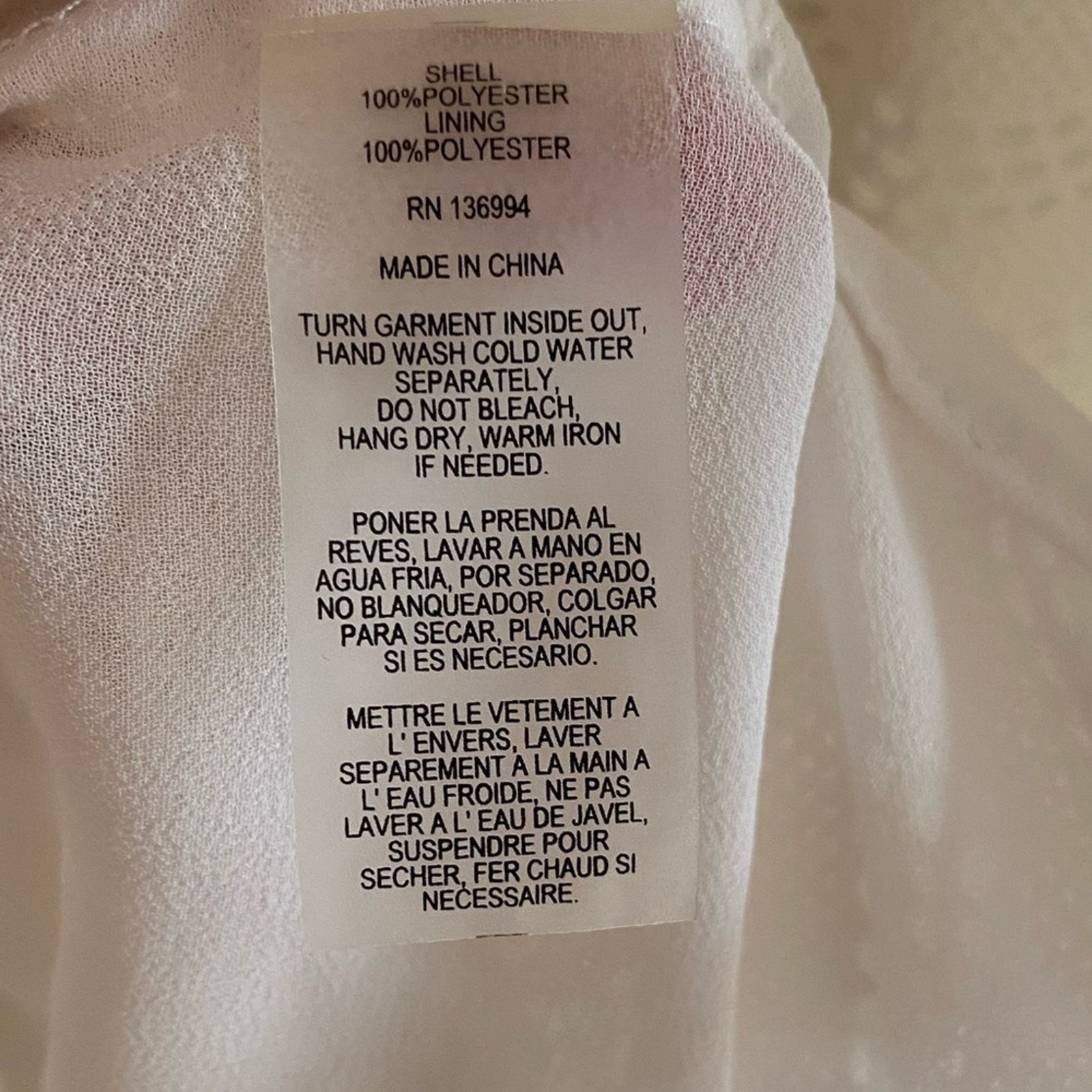 Milano White Eyelet Scoop Neck Lined Layered Lightweight Tank Size S