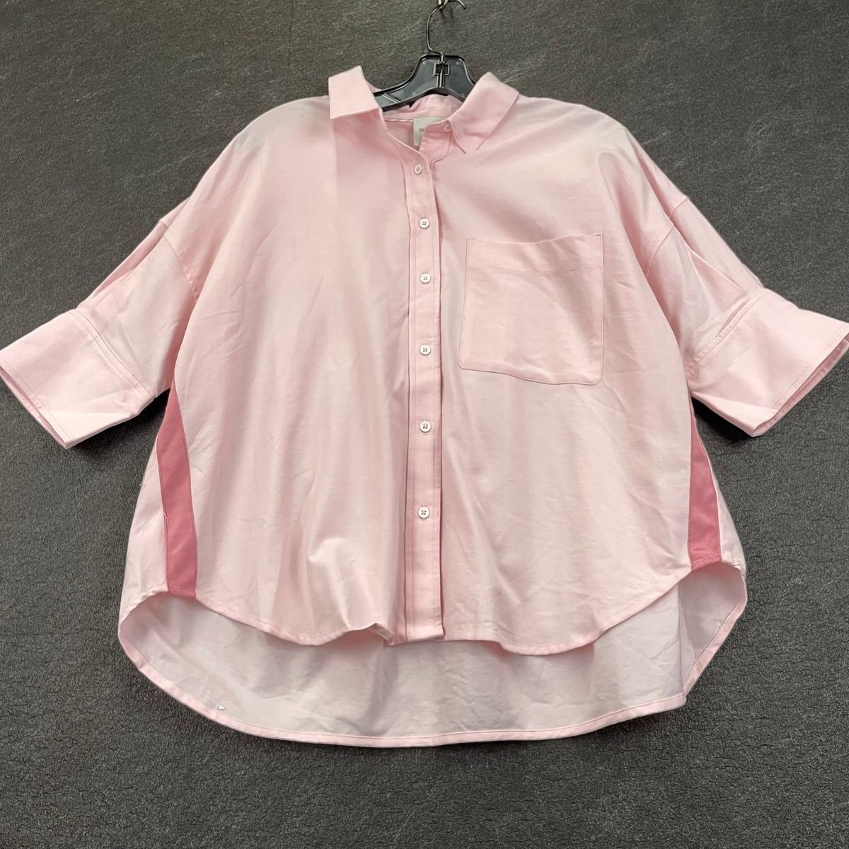 MAEVE Mabel Boxy Oxford Shirt Women’s Size XL Soft Pretty Pink