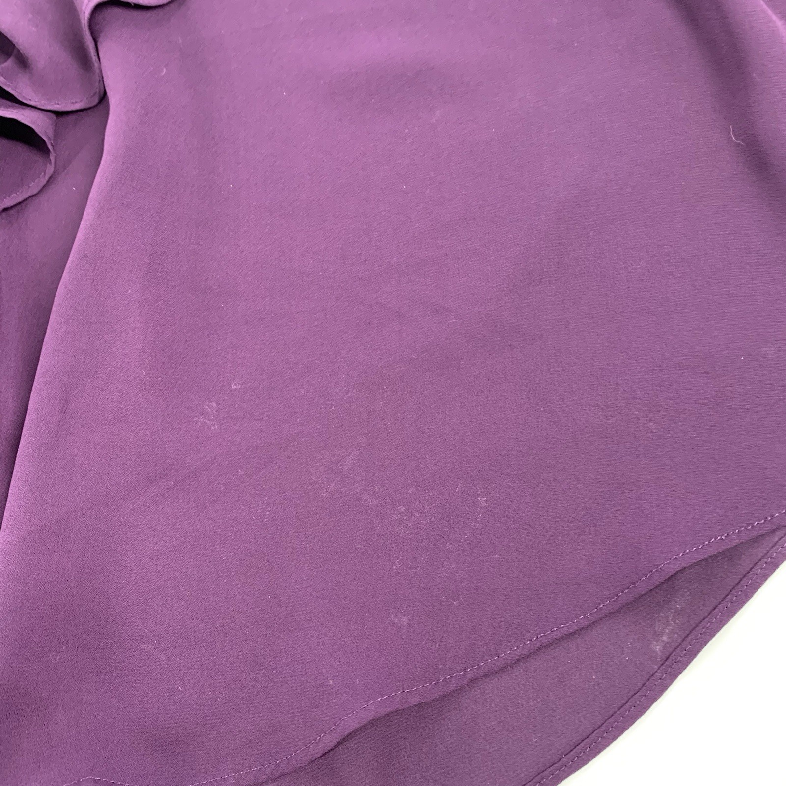 Torrid Sleeveless Tiered Chiffon Blouse Top Size 5 / 5X Womens Dark Plum Purple