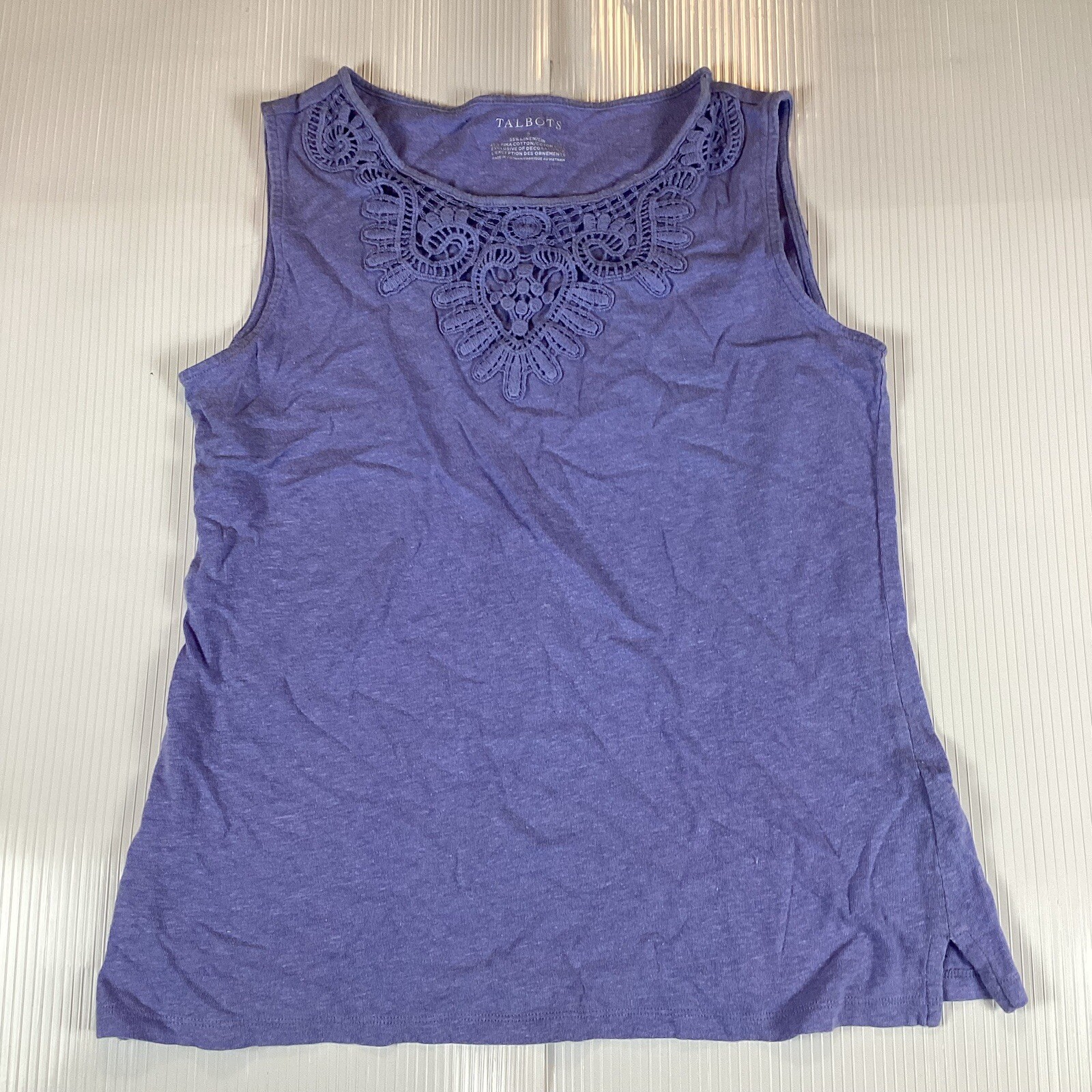 Talbots Womens Tank Top Shirt Top Size S Small Stretch Casual Comfort Soft