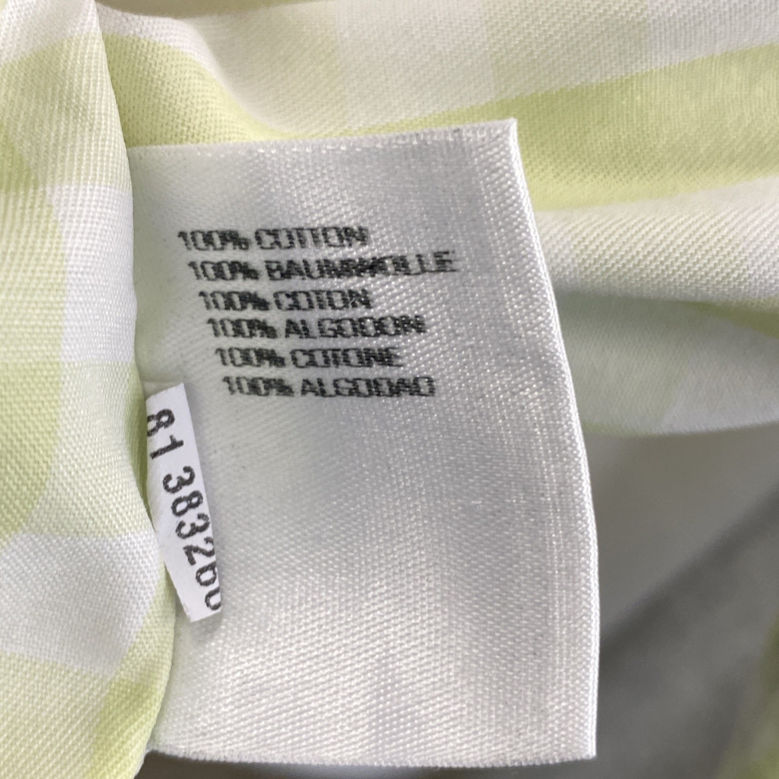 Gant Lime Green Gingham Check Regular Fit Short Sleeved Button Down Shirt UKL PN