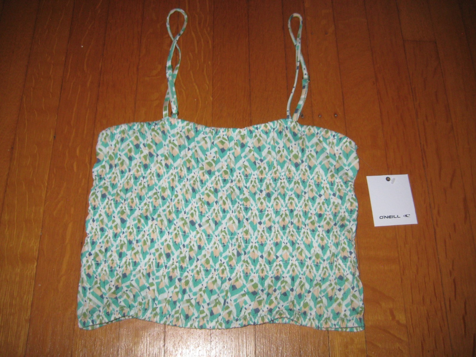 NEW O’Neill Malvie Green Crop Top w/ Straps Size Small NWT